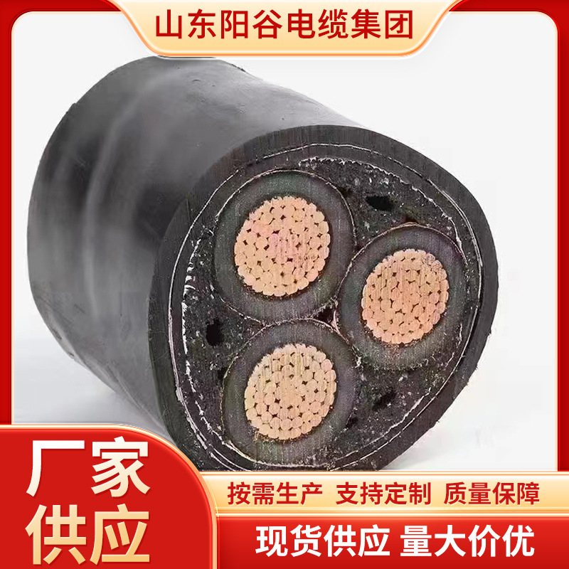 山东批发 高压电缆 阻燃聚氯乙烯 电缆工程用 发货及时  工厂定米