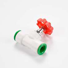 PPR Quick Connect Ball Valve DN25, 6pt Globe Water Shut-off,