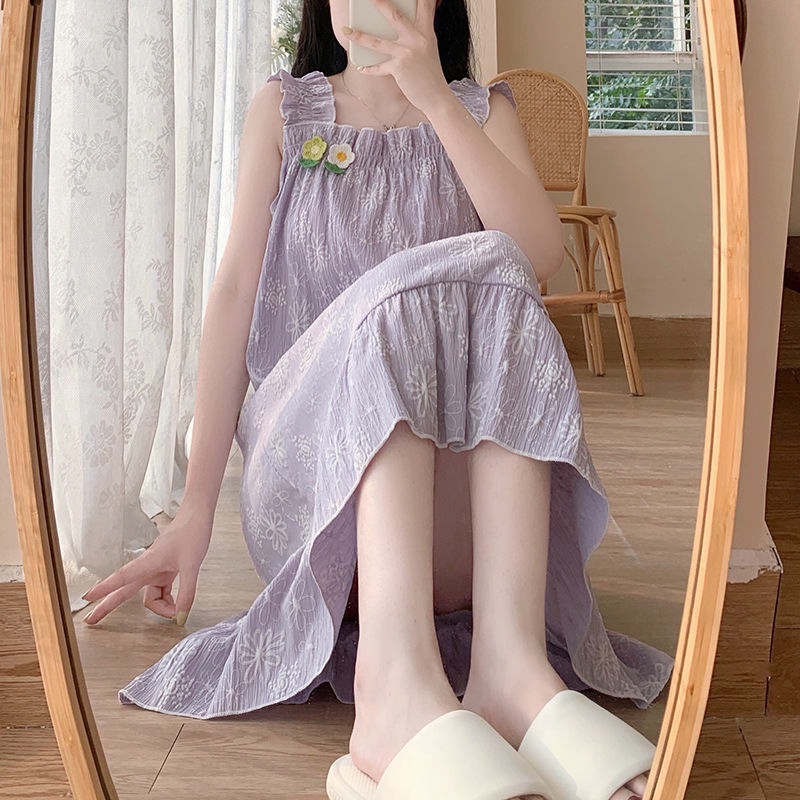Summer cute fresh pijama sleevless