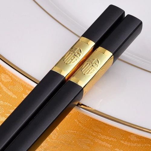 [High temperature resistant and non-mouldy] Chopsticks for household use high-grade anti-mildew, anti-slip, paint-free alloy, high temperature resistance, new style home decoration