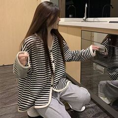 条纹睡衣女款春秋季长袖ins2025新款春秋款休闲可外穿家居服套装