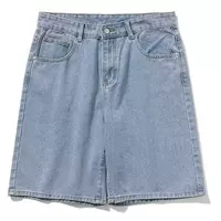 Tide Brand ins Красивый джинсовые шорты Мужские летние повседневные шорты орки свободные прямые джинсы