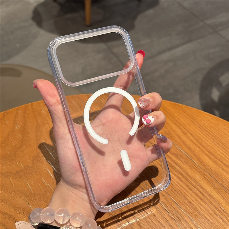 适用苹果17ProMax透明磁吸Air手机壳iPhone16保护套15 亚克力13|undefined