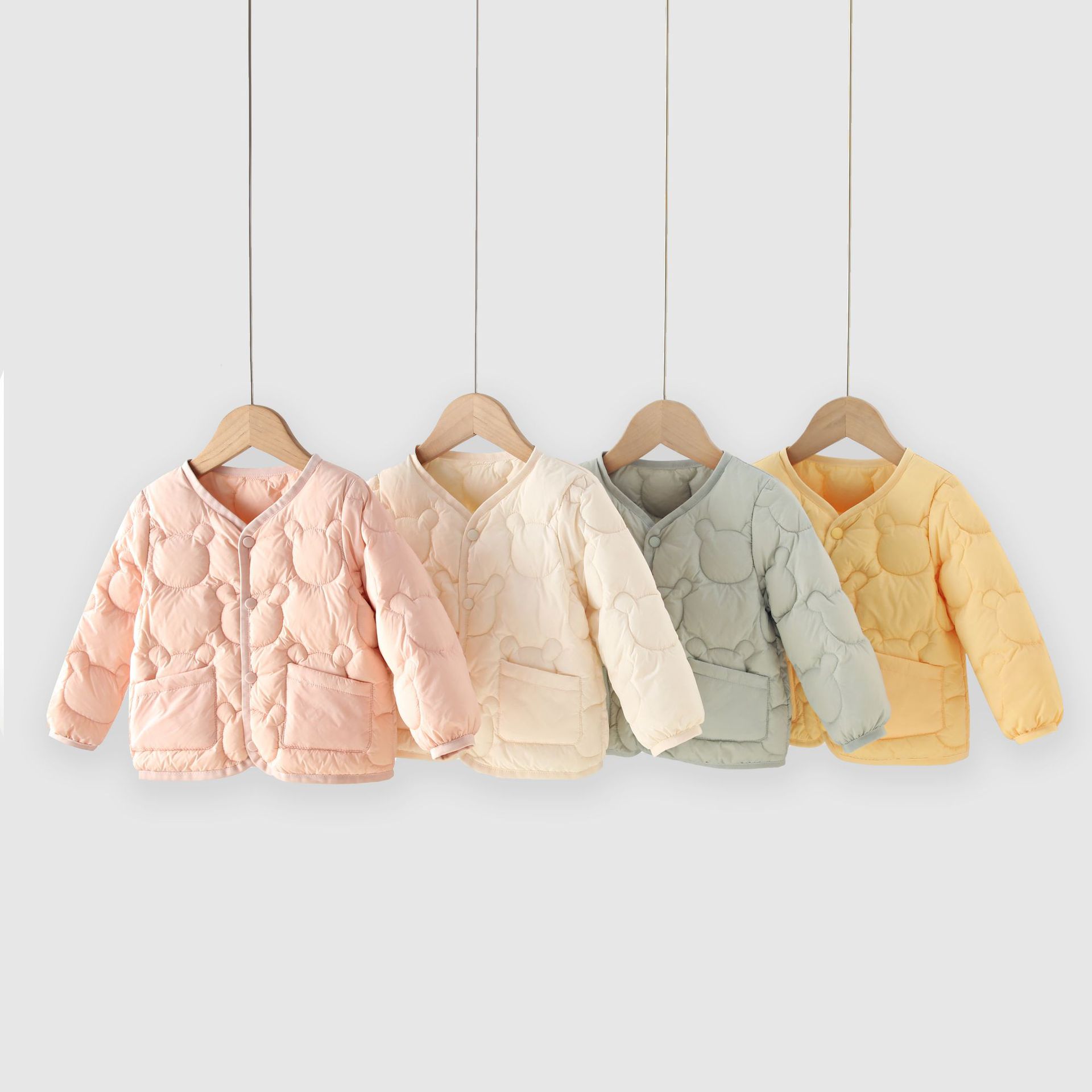 90白鸭绒儿童羽绒服内胆男童女童内搭长袖外套婴幼儿宝宝秋冬上衣