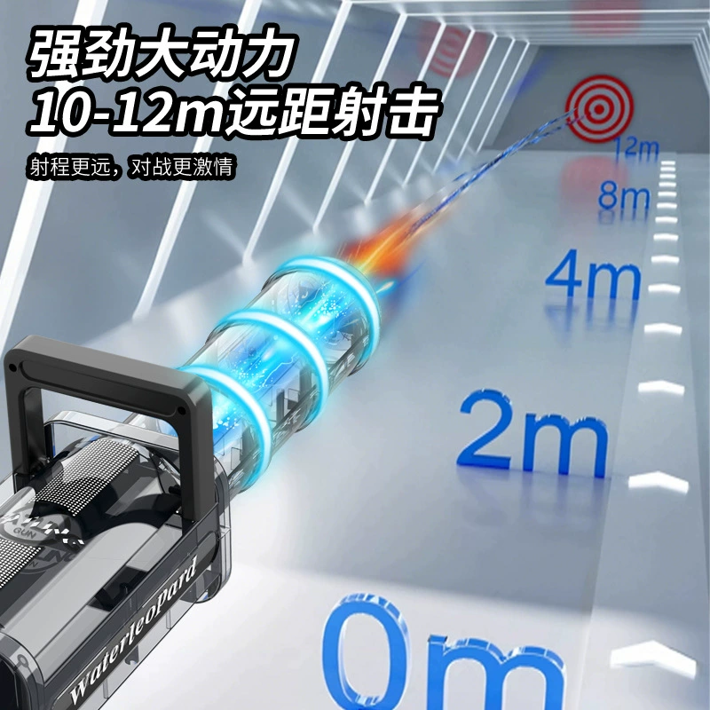 Electric capacious water gun, powerful automatic toy for boys, automatic shooting
