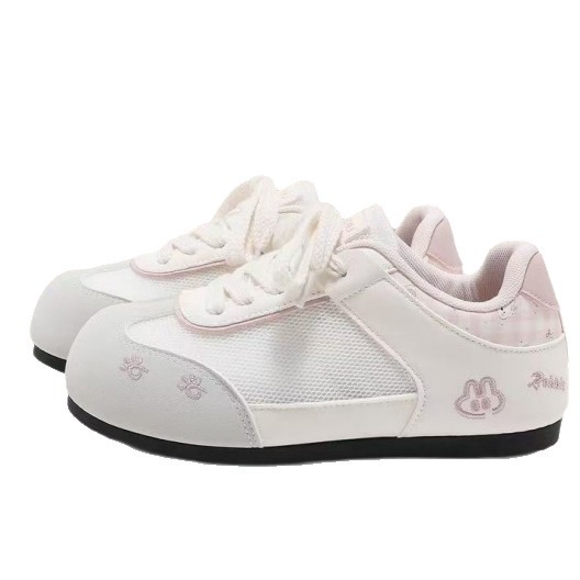 2026 primavera nueva cabeza redonda ligera casual moda de skate de mujer de zapatos deportivos de entrenamiento de base plana