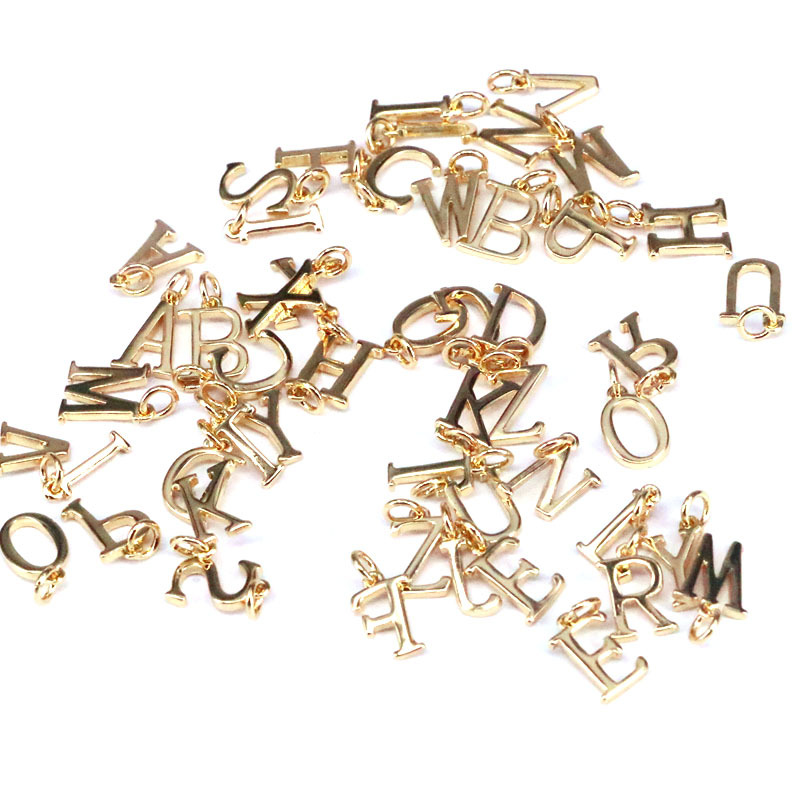 Letter Pattern All Seasons Season 1 Piece Alloy Letter Pendant