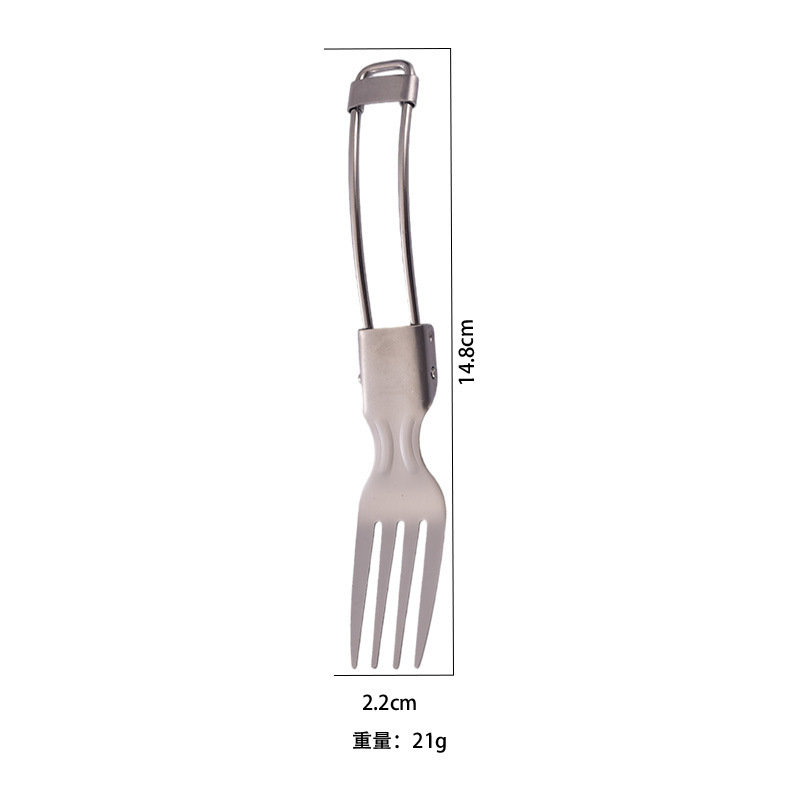 304 ステンレス鋼折りたたみスプーンとフォークサラダスプーン 70% off 回転スプーン屋外キャンプポータブルスプーン折りたたみ食器|undefined
