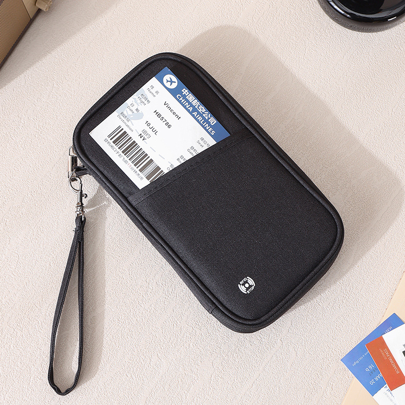 Bolso de pasaporte catiónico transfronterizo, posición de tarjeta múltiple, certificado de registro multifuncional, bolso de tarjeta de billetera portátil para viajes de negocios
