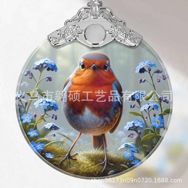 彩色玻璃饰品,圣诞装饰品,圣诞树装饰,凤凰圣诞装饰,凤凰圣诞树装|undefined