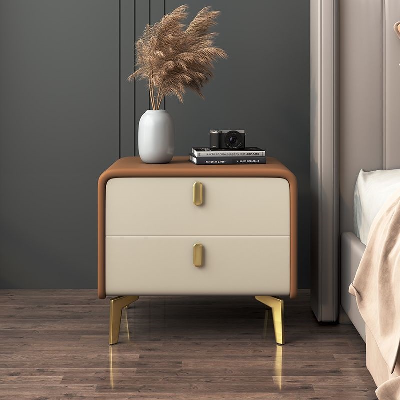 라이트 브라운 + 오프화이트 골드 핸들