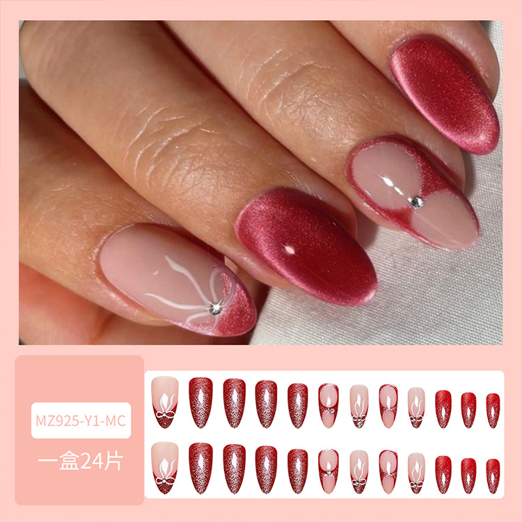 Venta al por mayor de piezas de uñas portátiles de ojo de gato de estilo explosivo, venta al por mayor de comercio exterior, parches de uñas transfronterizos de gran calidad, piezas de uñas de uñas en caja image 18