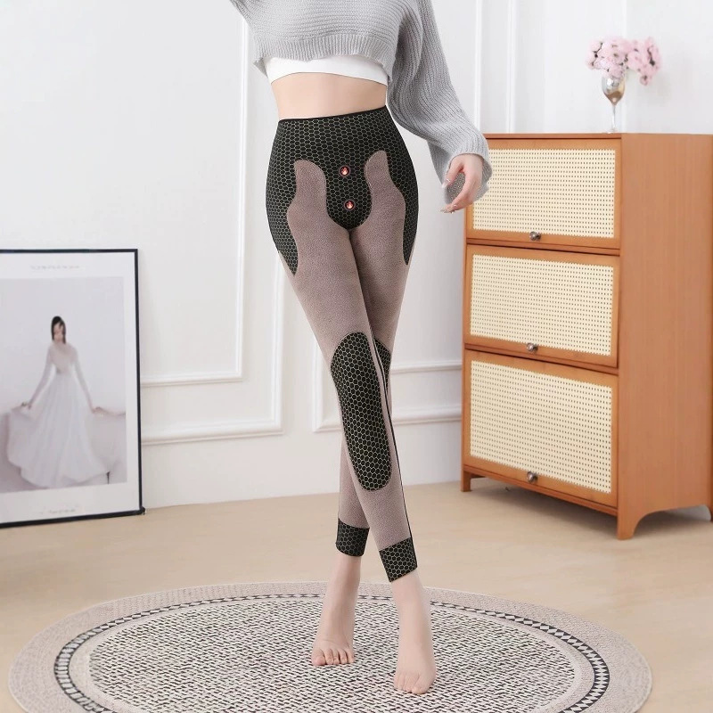冬季爆款黑金石墨烯芭比裤女外穿保暖蓄热高腰高弹收腹鲨鱼打底裤
