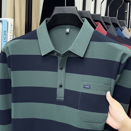 Long-sleeved T-shirt, men's autumn trend, fashionable casual, all-matching loose round collar sweater, fashion brand men's wear, Kaman
