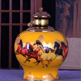 New Product Jingdezhen Ceramic Wine Bottle Baojima 2.5kg Empty Wine Bottle Creative Wine Jar Wine Jar Home Decoration Vase Ornaments