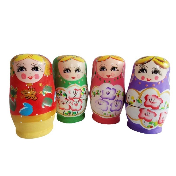 逸品の5階のロシアの子供の多層の彩色は積み重ねて楽の旅行の工芸品の創意の実木のおもちゃを重ねます。|undefined