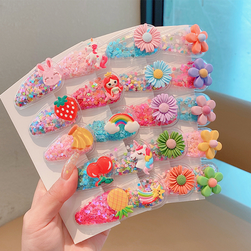 Bebé súper lindo clip tocado fruta de los niños pequeño clip horquilla rota de la niña linda verano Bangs horquilla accesorios para el cabello