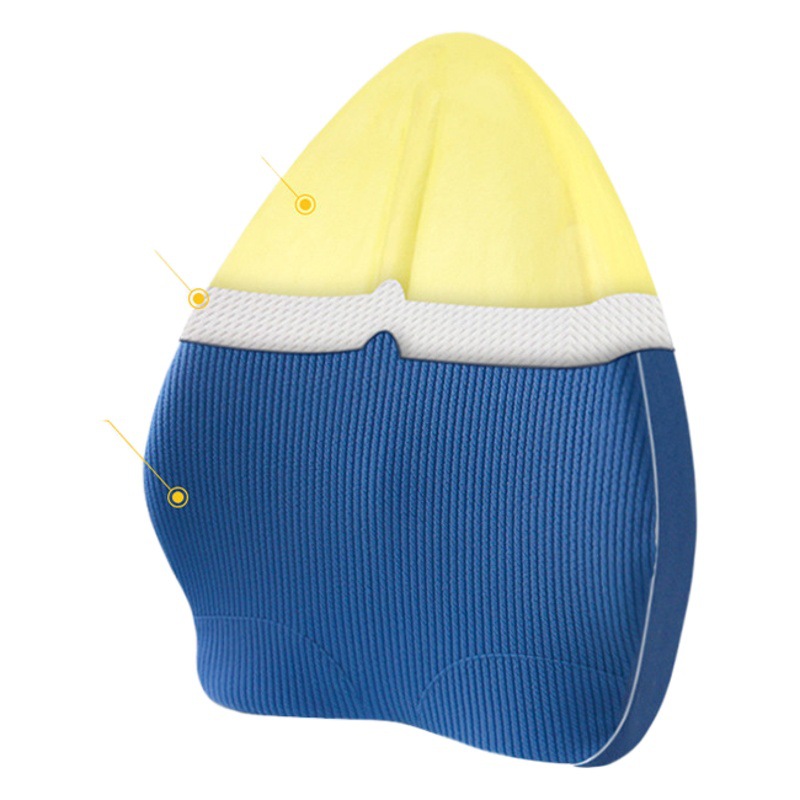 Cojín de cintura de espuma de memoria cojín de rebote lento asiento de oficina cojín trasero de la cintura del coche Amazon Venta caliente