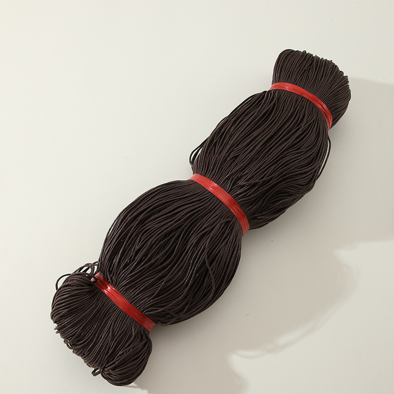 Cordón de cera de algodón común de 1 - 2mm cordón de cera de algodón doméstico tejido a mano cordón de cera cuerdas de cuentas de ropa cuerdas de maletas cuerdas de etiqueta image 10