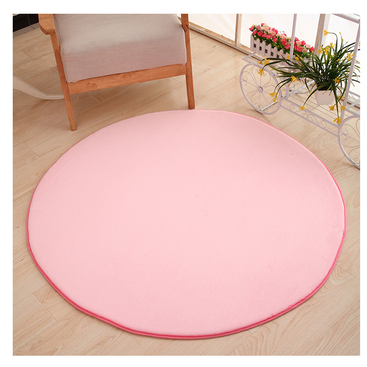 Espesado redondo de coral Alfombra de lana alfombra hexagonal estera de tienda para niños colgando cesta estera Silla de ratán estera