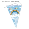 Triangular Banner 10PCS-Rainbow