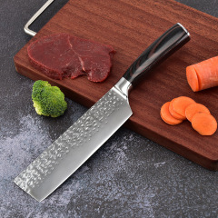 Hammered Engraved Slicing Knife Stainless Steel Kitchen Home Use Knife for Women Special Kitchen Knife Meat Cutting Knife Food Prep Knife