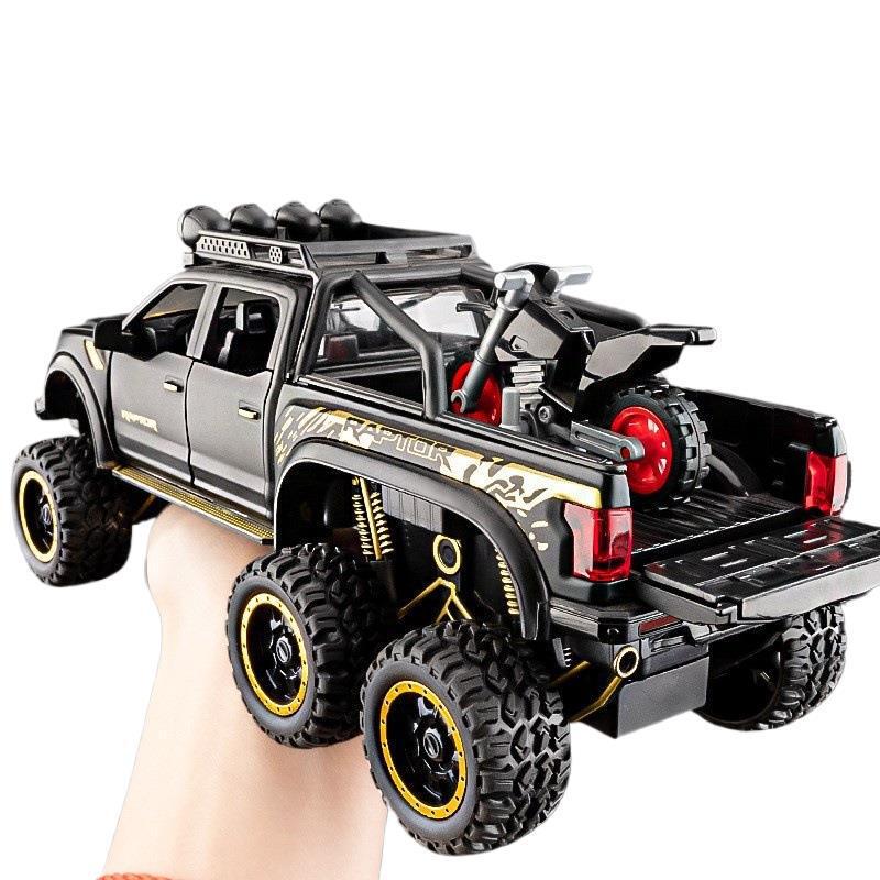 Raptor F150 Pickup Truck Alloy Simulation Car Model Boy's Off-Road Vehicle Living Room Decoration Wholesale