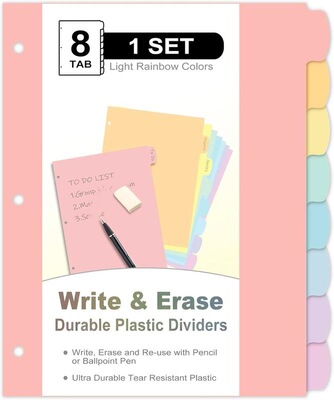 J 97229 A4 Color Page Dividers 活页本分隔页 亚马逊跨境欧美外|ms
