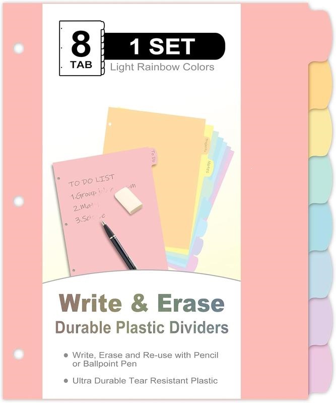 J 97229 A4 Color Page Dividers 活页本分隔页 亚马逊跨境欧美外|ms