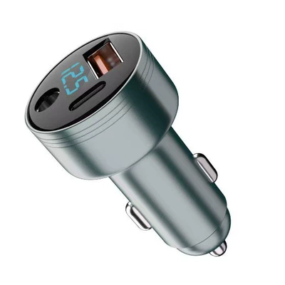 Chargers, One-To-Three, Siqaret yandırıcısı - qc30-fast-charge-gray-bare-metal
