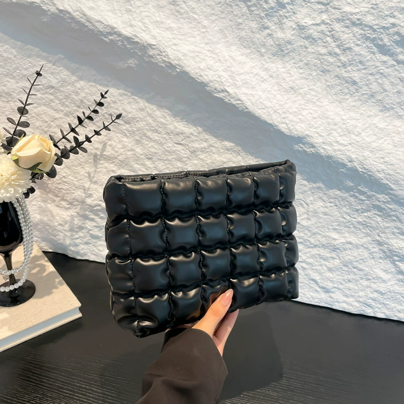 Вышивка стильная простая 2024 осень и зима новая корейская космическая хлопчатобумажная одежда большой емкости