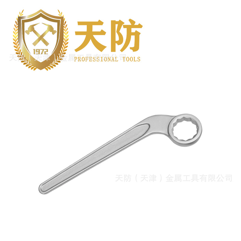 天防不锈钢工具 不锈钢弯柄单头梅花扳手 高质量高保障
