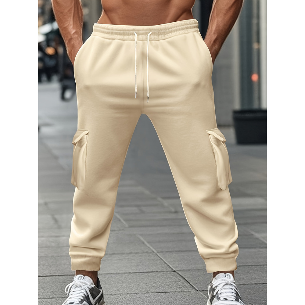 Workwear Casual Pants Multi Pocket Drawstring Sports Pants Versatile Long Pants_viptrois.com