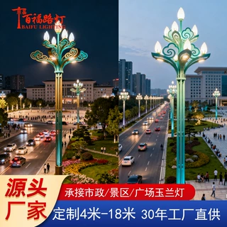 玉兰灯厂家定制 市政道路主干道景区广场公园小区景观路灯玉兰灯