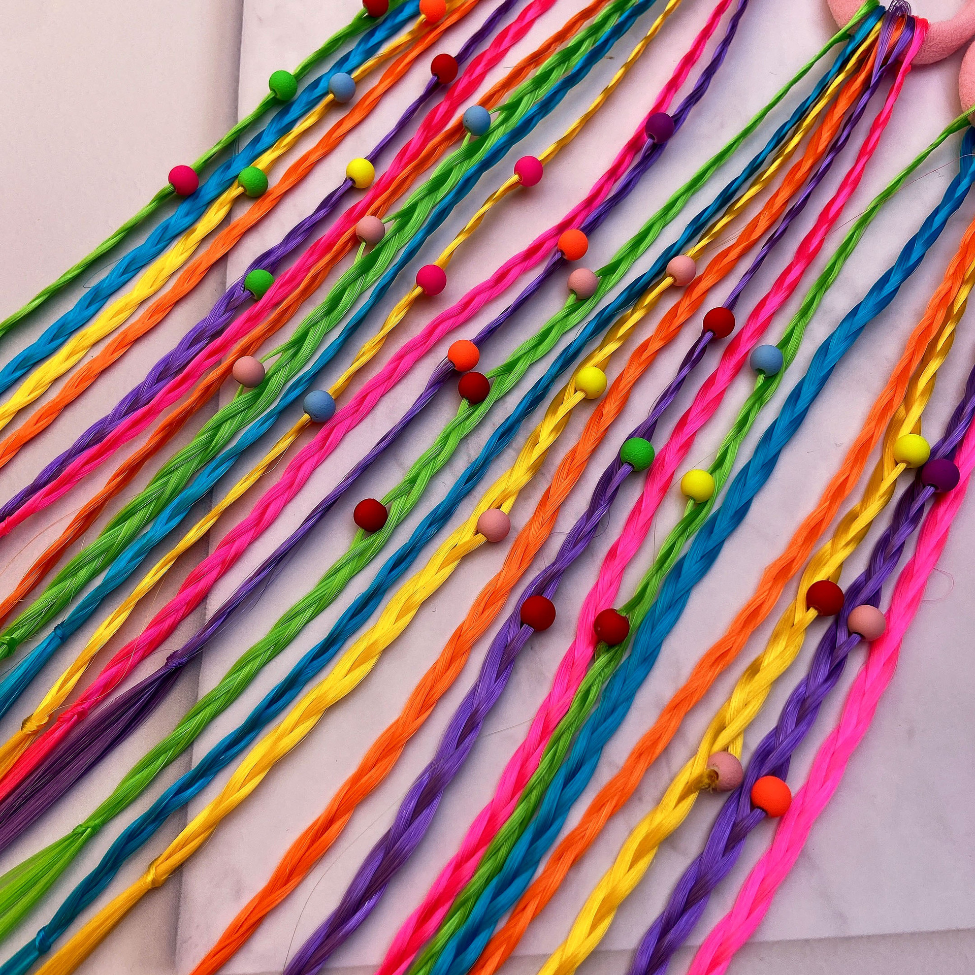 Fashion Colorful Mixed Materials Hair Tie 1 Piece display picture 3