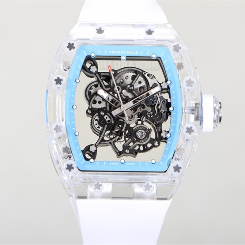 Zf Richard Mille Bbr Skeleton Cross-Border Foreign Trade Wholesale Barrel-Shaped Mechanical Ys High-End Watch Waterproof Ultra-Thin Jb
