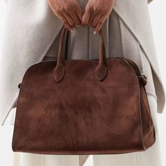 【ハイエンド現物】margaux15ハンドバッグ牛革トートバッグ旅行カバンスエードショルダーバッグ高級感