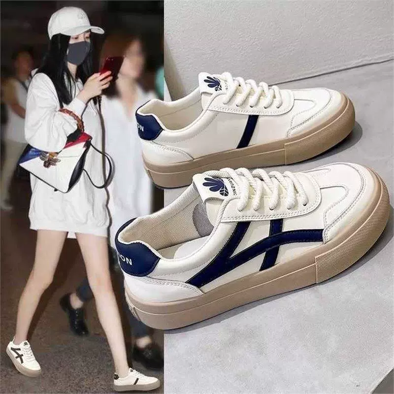 Аргановая обувь 2023 Ранняя осень новая контрастная цветная прошивка туфли на платформе Женская Ретро немецкая тренировочная обувь Маленькая повседневная обувь