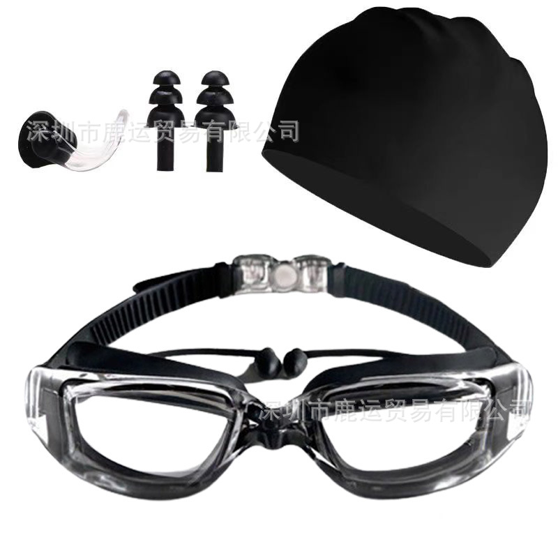 Black transparent four-piece set