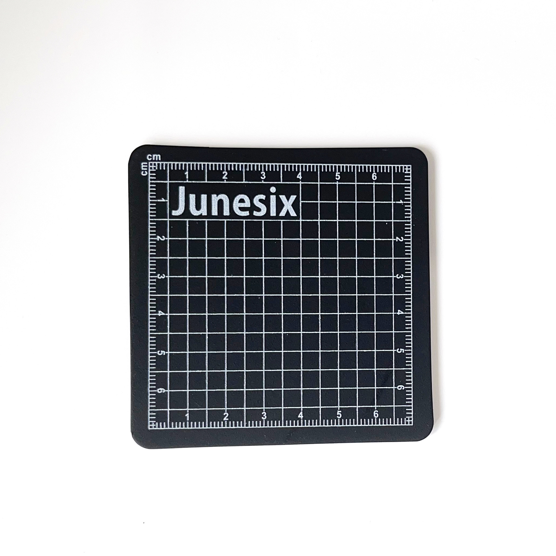 Tabla de cortar Junesix, mini tapete de corte hecho a mano, modelo 8x8cm, tapete de corte para papel de diario, 2.4MM