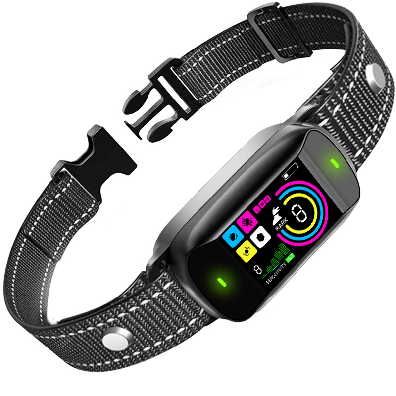 Amazon mejora la vibración sin choque eléctrico pantalla de color recargable anti-ladro mascota collar inteligente anti-perro ladrido artefacto mágico image 6