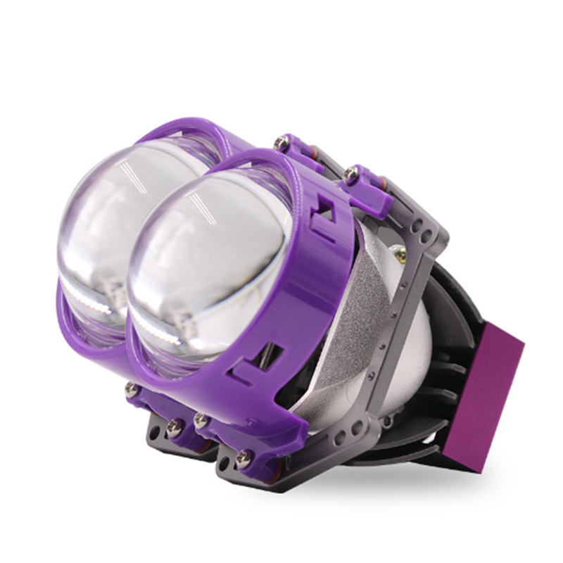 Lentes láser P01 delanteros de automóviles Lentes de doble luz Luz Luz Blanca Luz de modificación de automóviles