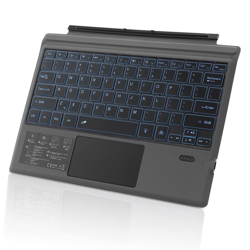 Applicable to Microsoft keyboard surface keyboard Pro789 colorful backlit touch keyboard Pro4/5 keyboard factory batch Applicable to Microsoft keyboard surface keyboard Pro789 colorful backlit touch keyboard Pro4/5 keyboard factory batch