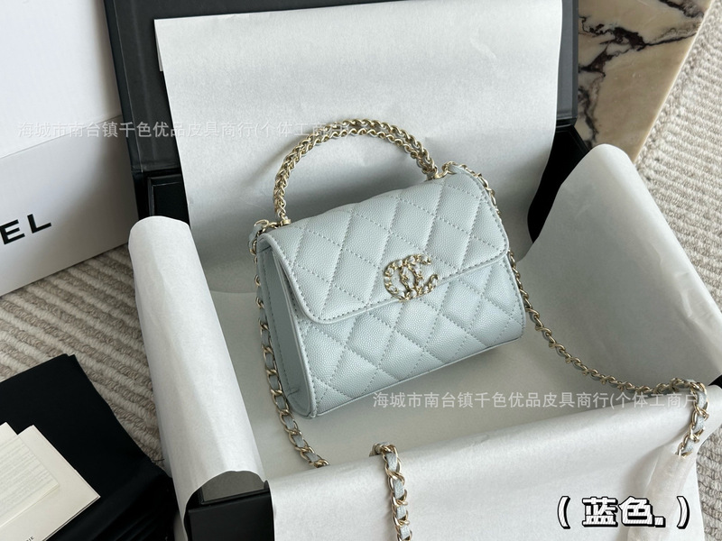 香奶奶Kelly包春夏23k香家大小号手柄包菱格链条单肩斜跨手提女包|undefined