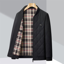 品牌棒球领棉服秋冬季男新款棉服外套中老年时尚保暖冬季休闲棉衣
