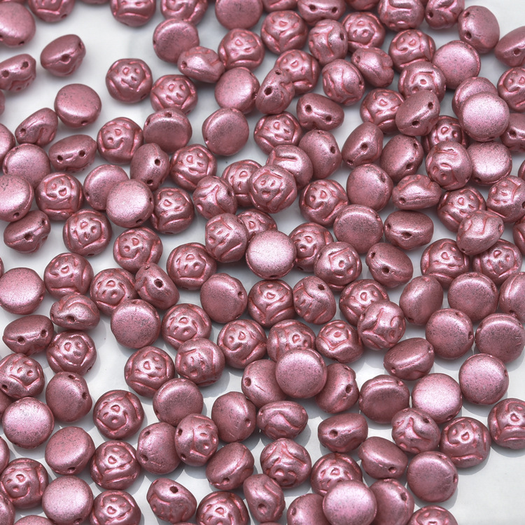 Nuevo checa perlas de vidrio preciosa Bossa Rosa 29 colores 8mm,12mm perlas sueltas 100g paquete