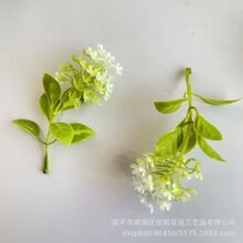 仿真花高级中华木绣球花环收尾装饰冷菜盘摆件点缀鱼缸水草塑料花
