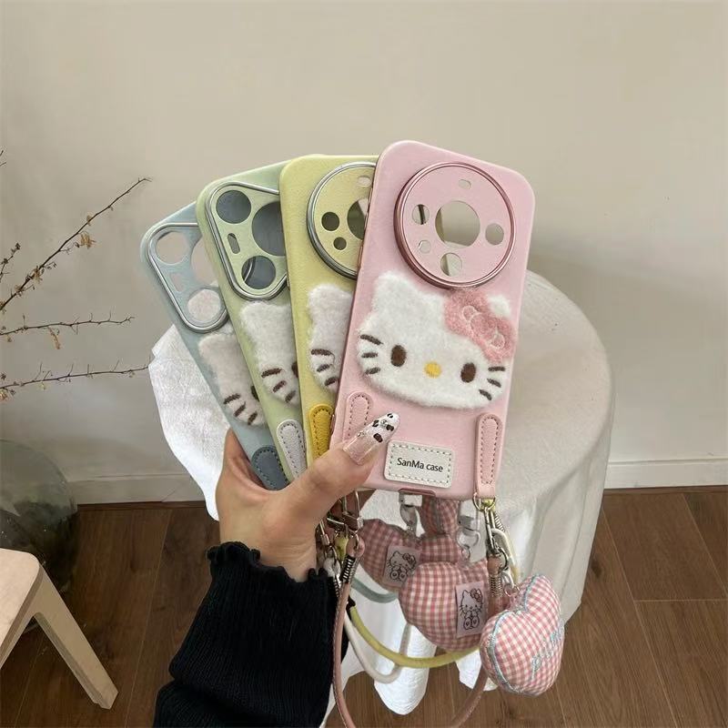 Parche de felpa kt para Huawei Mate60Pro Love Cordón P70Pro Apple 16/15ProMax Mujer 14