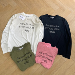 オリジナル品質のACダーティーウォッシュ加工の長袖Tシャツ、ゆったり、カジュアルで快適、マルチカラー、ベーシックで多用途、アメリカンスタイル、男女兼用