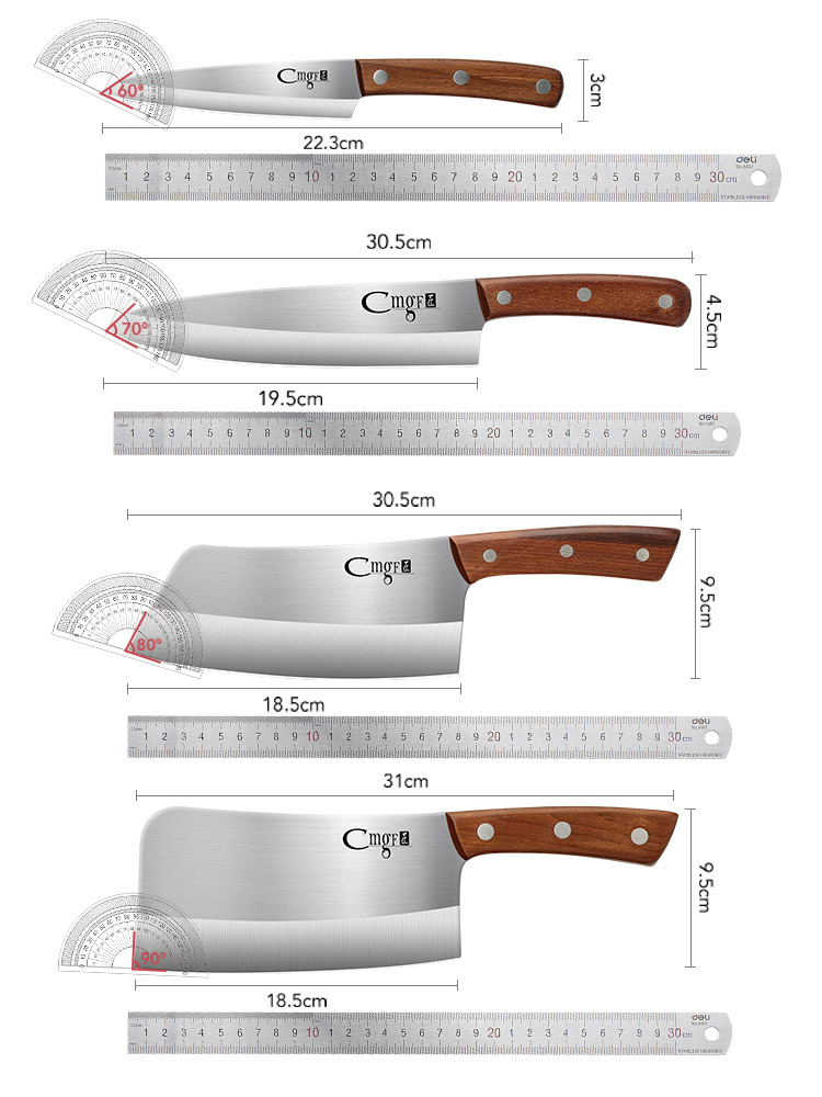 Cuchillo de corte de carne cuchillo de corte de hueso cuchillo de corte de cocina vegetal cortar cocinero de alimentos complementarios tienda insignia cuchillo de cocina doméstico de acero de alto carbono